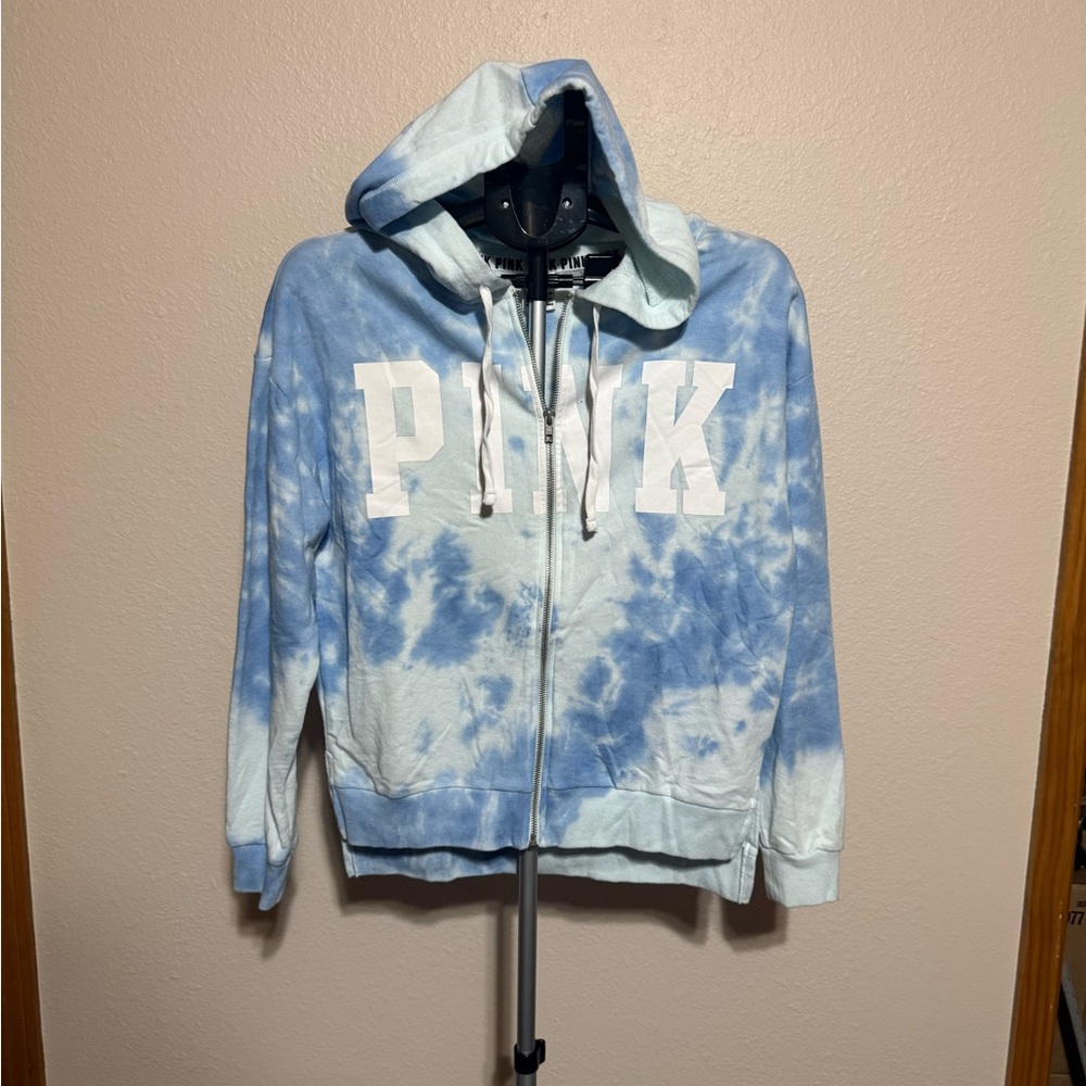 PINK‎ Victoria's Secret Blue Tie-Dye Hoodie